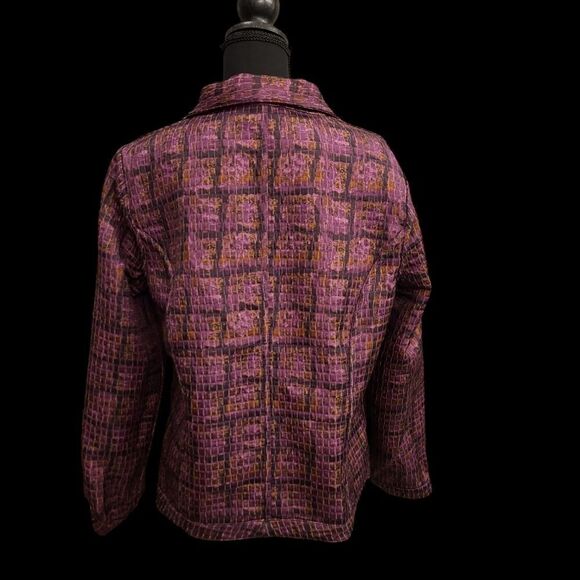 Reversible poly  blend  jacket, bust 21", zip front - Picture 4 of 9